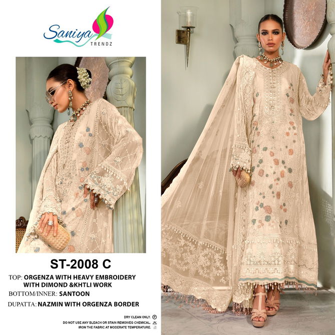 Saniya ST-2008 Fancy Festive Wear Wholesale Pakistani Salwar Suits